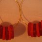 Antique Button Earrings Handmade Old button Jewelry  #064