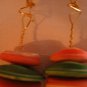 Antique Button Earrings Handmade Old button Jewelry #057