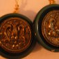 Antique Button Earrings Handmade Old button Jewelry #039