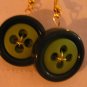 Antique Button Earrings Handmade Old button Jewelry #038