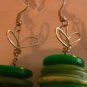 Antique Button Earrings Handmade Old button Jewelry #036