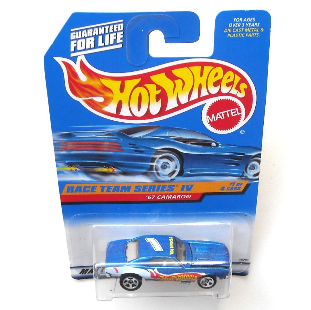 67 Camaro Race Team Series Iv Hot Wheels Collector No 725 Diecast 1998 