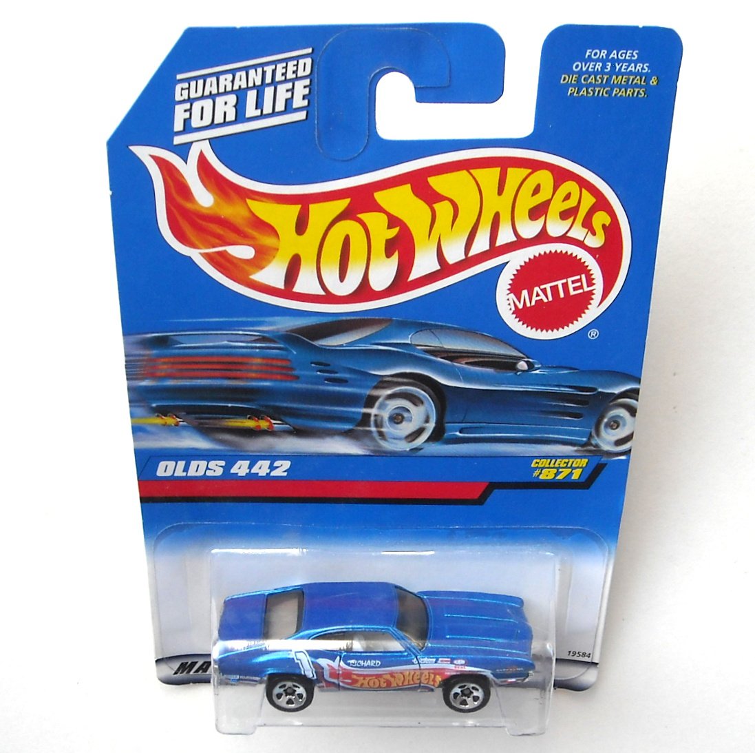 Hot Wheels Olds 442 Collector No 871 Diecast 1997