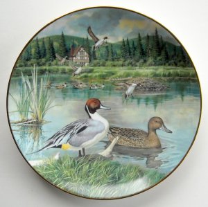 8 1/2" Dia Knowles Fine China Barts Collectors Plate "The Pintail" By Bart Jerner 