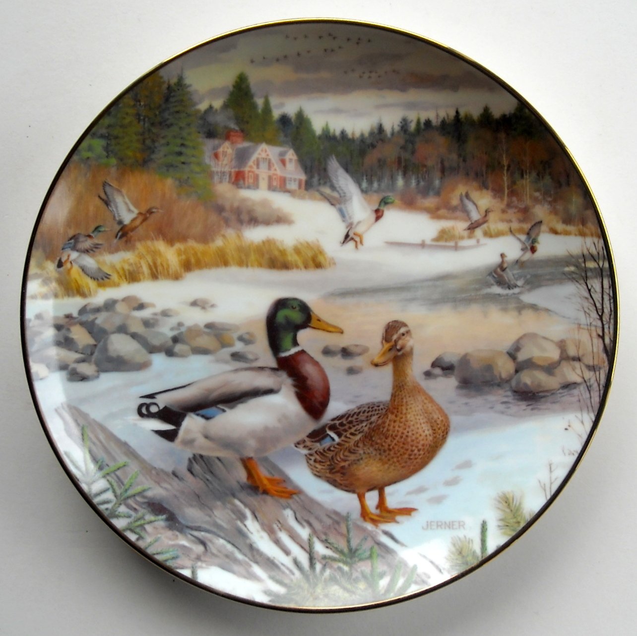 8 1/2" Diameter Barts "The Green-Winged Teal" by Bart Jerner Knowles Collector Plate 
