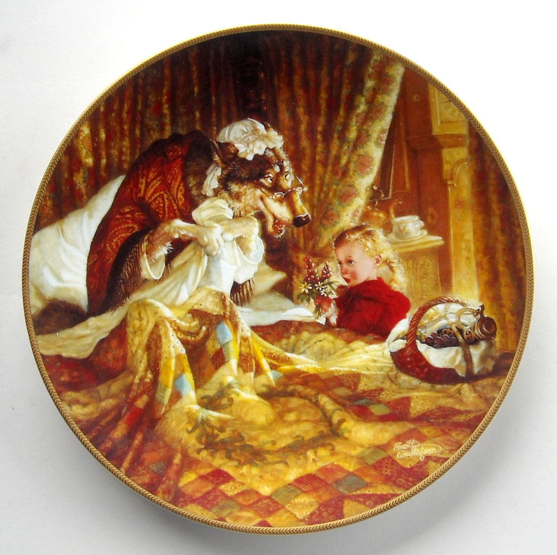Little Red Riding Hood Knowles Classic Fairy Tales Plate