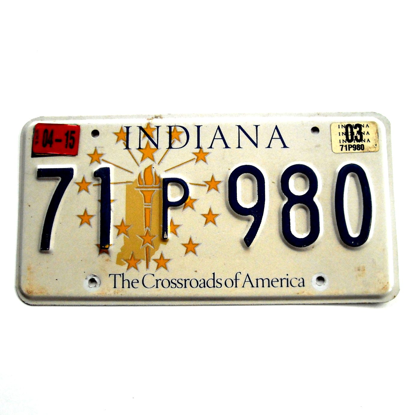 Indiana INDY-500 License Plate Bamboo Cutting Board The Crossroads of America 