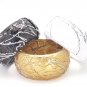 Splattered Glitter Bangle (Black)