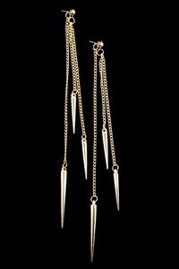 Dangling Torpedo Earring - Silver