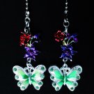 Butterfly Flower Nature Ceiling Fan Light Pull Chain Set D-27