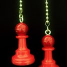 Set of 2 Ponds Chess Pieces Ceiling Fan Light Pull Chains