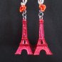 Set of 2 Eiffel Towers Paris Landmark Ceiling Fan Light Pull Chains