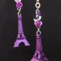 Set of 2 Eiffel Towers Paris Landmark Ceiling Fan Light Pull Chains
