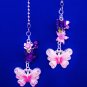 Butterfly Flower Nature Ceiling Fan Light Pull Chain Set N-32