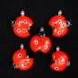 New Set of 5 Lady Bug Nature Mini Tree Ornaments