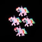 New Set of 4 Colorful Pony Mini Tree Ornaments
