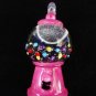 New Set of 4 Pink Gunball Dispenser Mini Tree Ornaments