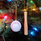 New Bat Ball Set Sports Tree Ornaments