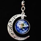 Colorful Moon Earth Metal Ceiling Fan Light Pull Chain