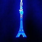 Eiffel Tower Paris Landmark Blue Ceiling Fan Light Pull Chain