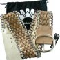 $650 NEW LUXURY LEATHER METAL BELT FROM EXCLISIVE DESIGNER NANNI