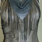 NEW BCBG MAX AZRIA CHAIN MAIL GUNMETAL SILVER GOLD BLACK METAL MESH NECKLACE