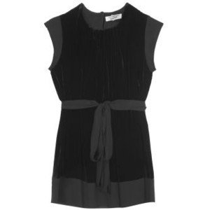 NWT BCBG MAXAZRIA RUNWAY BLACK VELVETTOP XS