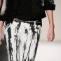 BALMAIN JEANS 2011 RUNWAY INK STAIN JEANS