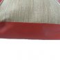 NEW BCBG MAXAZRIA LEATHER-TRIM STRAW TOTE