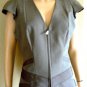 NWT AUTH BCBG MAX AZRIA RUNWAY MICROFIBER TWILL JACKET SOFT MOCA L