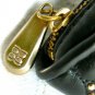 NEW BCBG MAXAZRIA BLACK ICON QUILT STUDDED FAUX LEATHER SMALL CLUTCH HANDBAG
