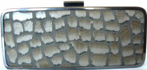 NEW BCBG MAXAZRIA BROWN LEATHER MINIATURE CLUTCH
