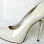 NEW OFF WHITE PATENT LEATHER ATLANTICCITY ALDO SHOE 7