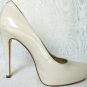 NEW OFF WHITE PATENT LEATHER ATLANTICCITY ALDO SHOE 7