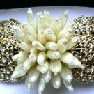 NEW BCBGMAX AZRIA RHINESTONE BROOCH BLACK BELT 2