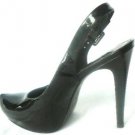 NEW SEXY ALDO BLACK  PATENT ALL LEATHER PUMP SHOE 8