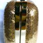NEW BCBG MAXAZRIA GOLD SEQUIN MINIATURE CLUTCH