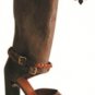 NEW SEXY MID CALF 100% LEATHER LATITUDE FEMME BOOT 8.5