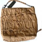 NEW BCBG MAXAZRIA All LEATHER RUCHED SHOULDER BAG