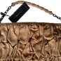 NEW BCBG MAXAZRIA All LEATHER RUCHED SHOULDER BAG