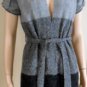 NEW BCBG MAXAZRIA THREE TONE WOOL KNIT CARDIGAN XS