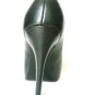 NEW SEXY ALDO BLACK ATLANTICCITY LEATHER PUMP SHOE 7