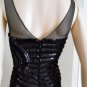 $1037 MAX AZRIA BLACK SEQUIN WOVEN COCKTAIL DRESS 0