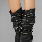 $495 7 FOR ALL MANKIND EGO ZIPPERED LEATHER BOOT 9.5