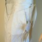 NEW BCBG MAX AZRIA WOVEN COTTON CREAM STRAIGHT PANTS 10