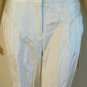 NEW BCBG MAX AZRIA WOVEN COTTON CREAM STRAIGHT PANTS 10