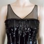 NWT BCBG MAXAZRIA BLACK SEQUIN WOVEN COCKTAIL DRESS 4