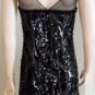 NWT BCBG MAXAZRIA BLACK SEQUIN WOVEN COCKTAIL DRESS 4