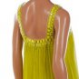 NWT BCBGMAXAZRIA LEMONGRASS SILK V NECK BEADED DRESS 10
