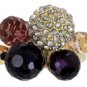 NEW BCBG MAX AZRIA MULTICOLORED BUBBLE RING 6